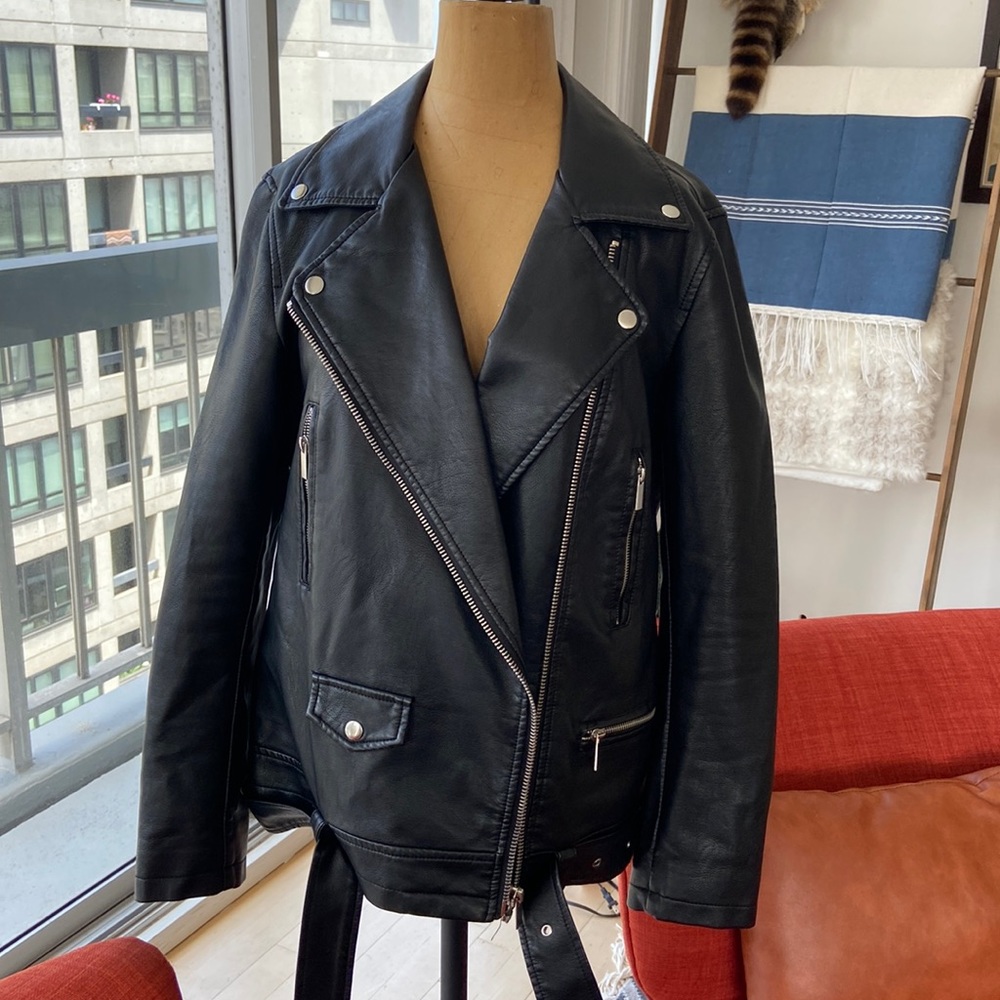 PRE-LOVED: Bagatelle Moto Leather Jacket — Sz M